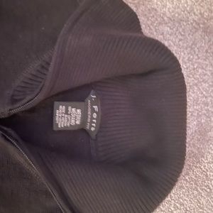 Mens black zip up sweater